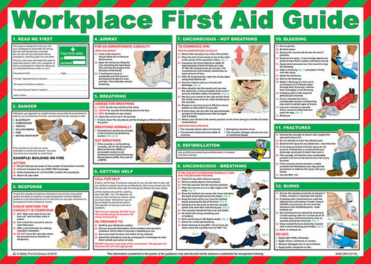 Click Medical Workplace First Aid Poster White