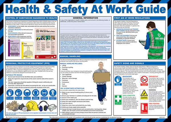 Click Medical Health And Safety At Work Poster White