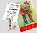 Mini Medics First Aid For Children Pack With Coloured Pencils White