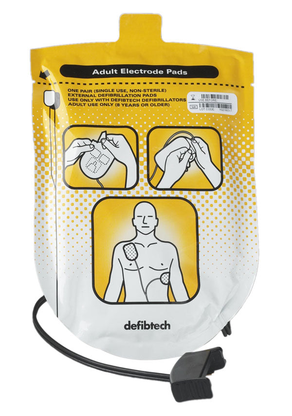 Defibtech Adult Defibrillator Pad Set White