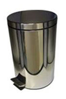 Click Medical Stainless Steel Pedal Bin Chrome 12L