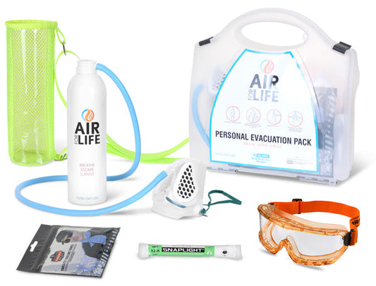 Air For Life Personal Evacuation Kit White