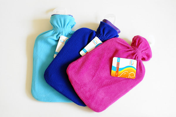 Hot Water Bottle With Fleece Cover Pack 6's