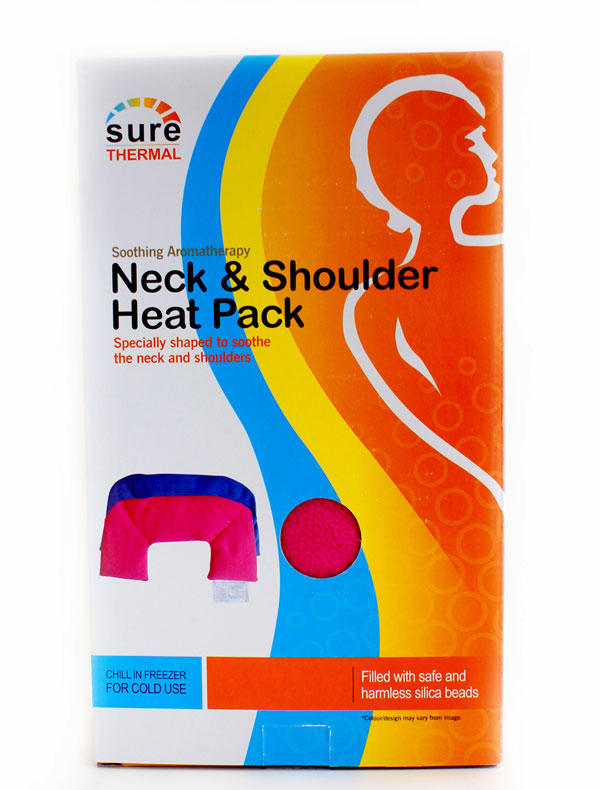 Sure Thermal Neck And Shoulder Warmer Microwave Heat Pack Red  Pack 3's