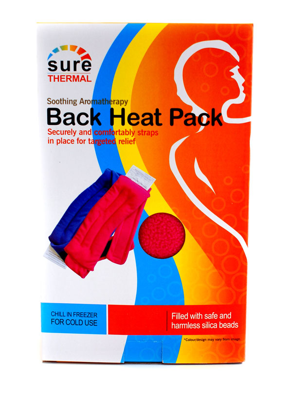 Sure Thermal Back Warmer Microwave Heat Pack Red  Pack 3's