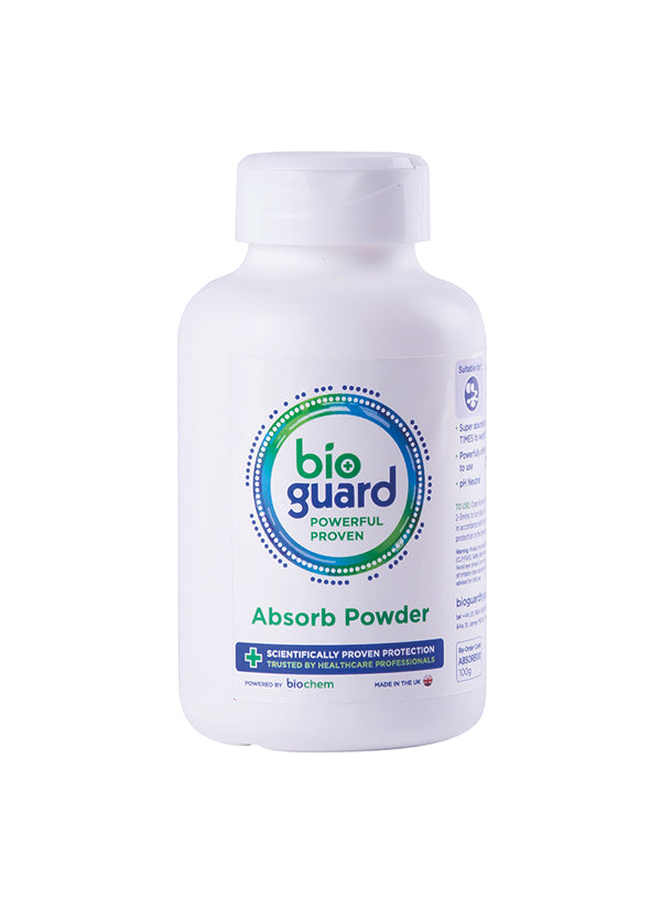 Bioguard Absorb Powder 100G Shaker Tub White 100G