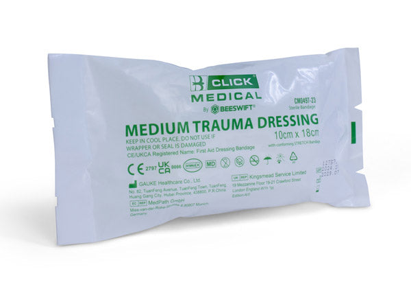 Click Medical Trauma Dressing 10 X 18 - Medium