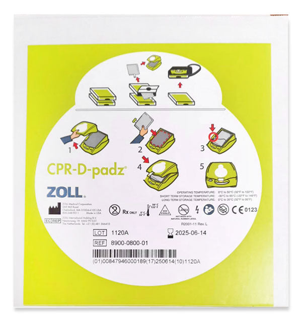 Zoll Defibrillator Cpr-D Padz White