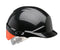 Centurion Reflex Safety Slip Ratchet Helmet With Hi-Vis Orange Rear Flash Black