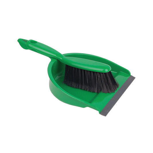 Janit-X Value Colour Coded Dustpan and Brush Set Green