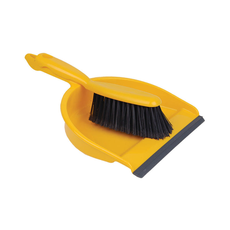 Janit-X Value Colour Coded Dustpan and Brush Set Green