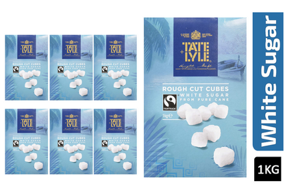 Tate & Lyle Rough Cut Fairtrade White Sugar Cubes 1kg
