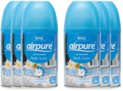 AirPure Freshmatic Compatible Linen Refill 250ml {1-24 Refills}