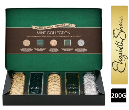 Elizabeth Shaw Dark & Milk Chocolate Mint Collection 200g - UK BUSINESS SUPPLIES