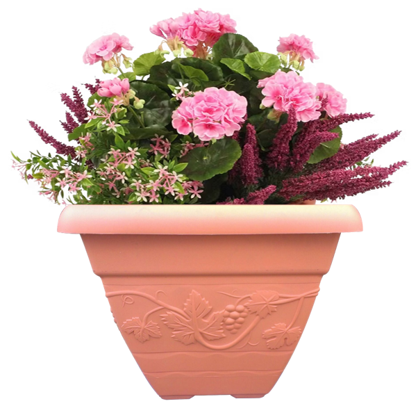 Wham Vineyard Terracotta Square Planter 32cm H236 (Pack of 4 Planters)