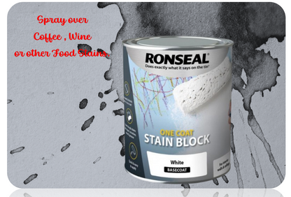 Ronseal One Coat 2.5L Stain Block - White