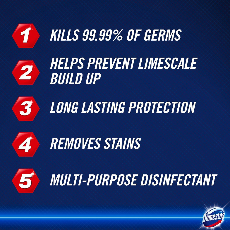 Domestos Thick Extended Formula Bleach | 3x 750ml