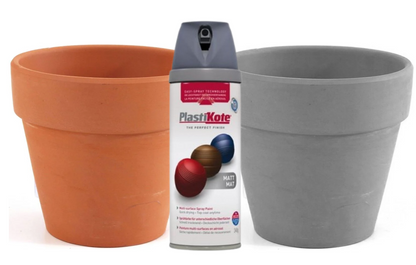 Plasti-Kote Premium Spray Paint | Multi Surface | Matt Grey | 400ml