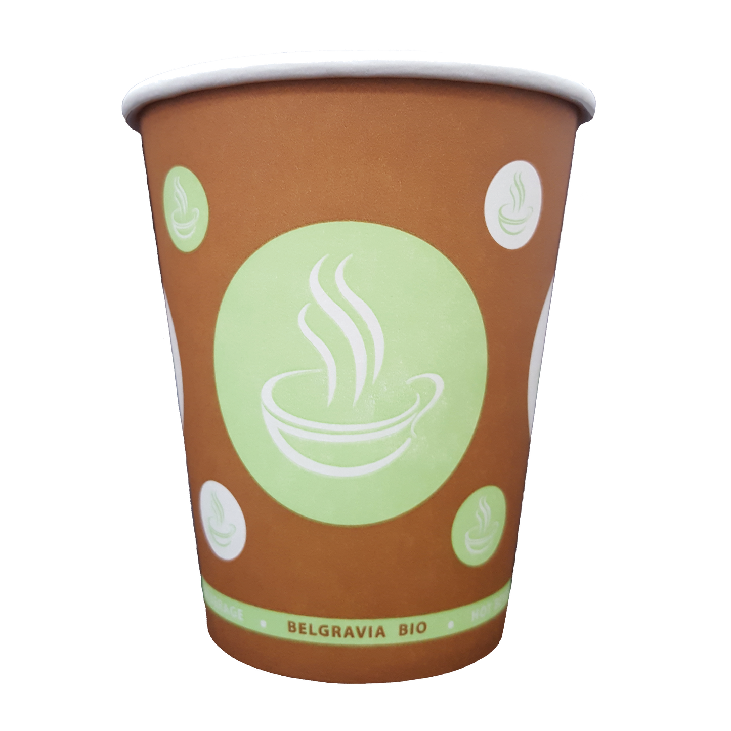 10oz Belgravia Biodegradable & Compostable  Single Walled Paper Cups