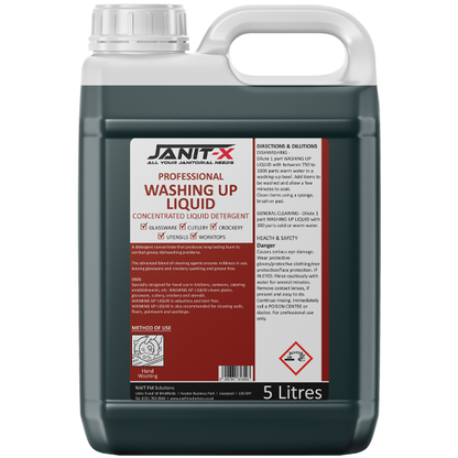 Janit-X Professional Green Washing Up Liquid 5 Litre