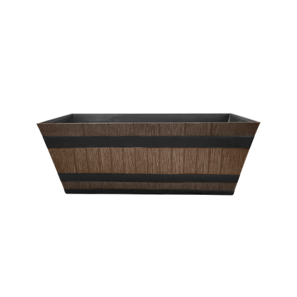 Barrel Design Tan Trough L50cm x W25.5cm x H19.5cm