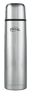 Thermos 181114 Thermocafé Stainless Steel Flask, Silver & Black, 0.35 L