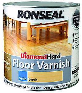 Ronseal Diamond Hard Floor Varnish Antique Pine Satin 2.5L