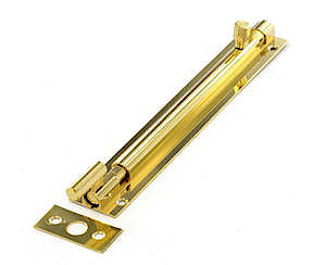 Sec Neck Doorbolt Br 75Mm S1527*