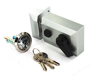 Stx_484868 Securit Silver Finish Double Locking Nightlatch Standard (S1732)