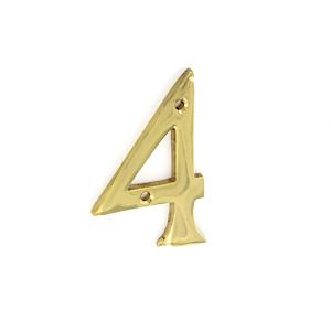 Sec 75Mm Brass Numeral 4 S2504