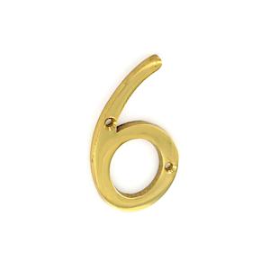 Sec 75Mm Brass Numeral 6 S2506