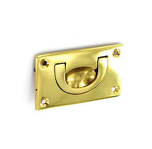Securit S2652 Brass Flush Drop Handle 70Mm