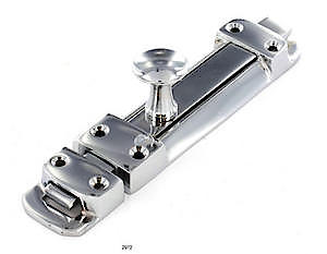 Sec 100Mm Door Bolt Chrome S2971*