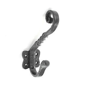 Sec Antq Hat+Coat Hook Blk S3344