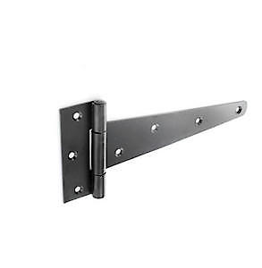 Securit Tee Hinges Heavy Black (Pair) - 400Mm (16'')