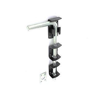 Securit Garage Door Bolt Black - 375Mm
