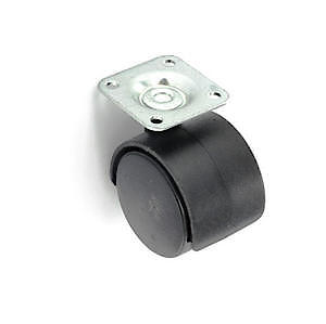 Securit Twin Wheel Castors Plate Fixed 40mm {4 Pack}