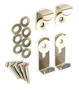 Mirror Brackets Adjustable Nickel Plated X4