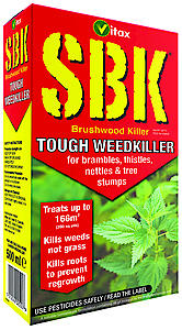 Vitax Sbk Tough Weedkiller 500Ml. Kills The Roots. No Glyphosate.