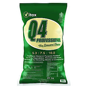 Vitax Q4 Fertiliser For Professional Gardeners 20Kg