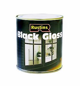 Rustins Black Gloss Paint 250Ml