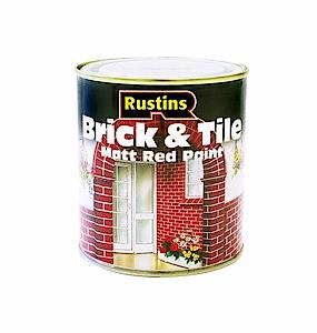 Rustins Brit250 250Ml Brick And Tile Paint - Red