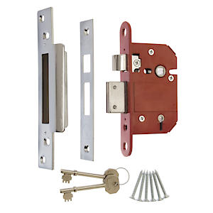 ERA Fortress BS 3621 2.5-inch/ 64mm 5 Lever Maximum Security Mortice Sashlock CHROME