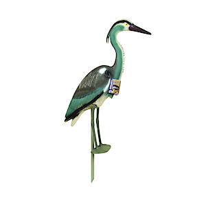 The Big Cheese Standing Grey Heron Realistic Decoy Deterrent, Protection For Ponds And Fisheries