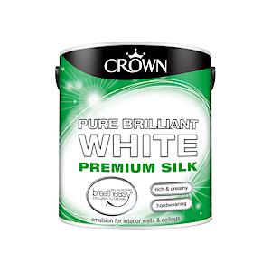 Crown Silk Emulsion Brilliant White 2.5L
