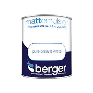 Berger {Crown Paints} Satin Sheen | Brilliant White | 1 x 1L