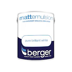 Berger {Crown Paint } Pure Brilliant White | Vinyl Matt | 1 x 5L