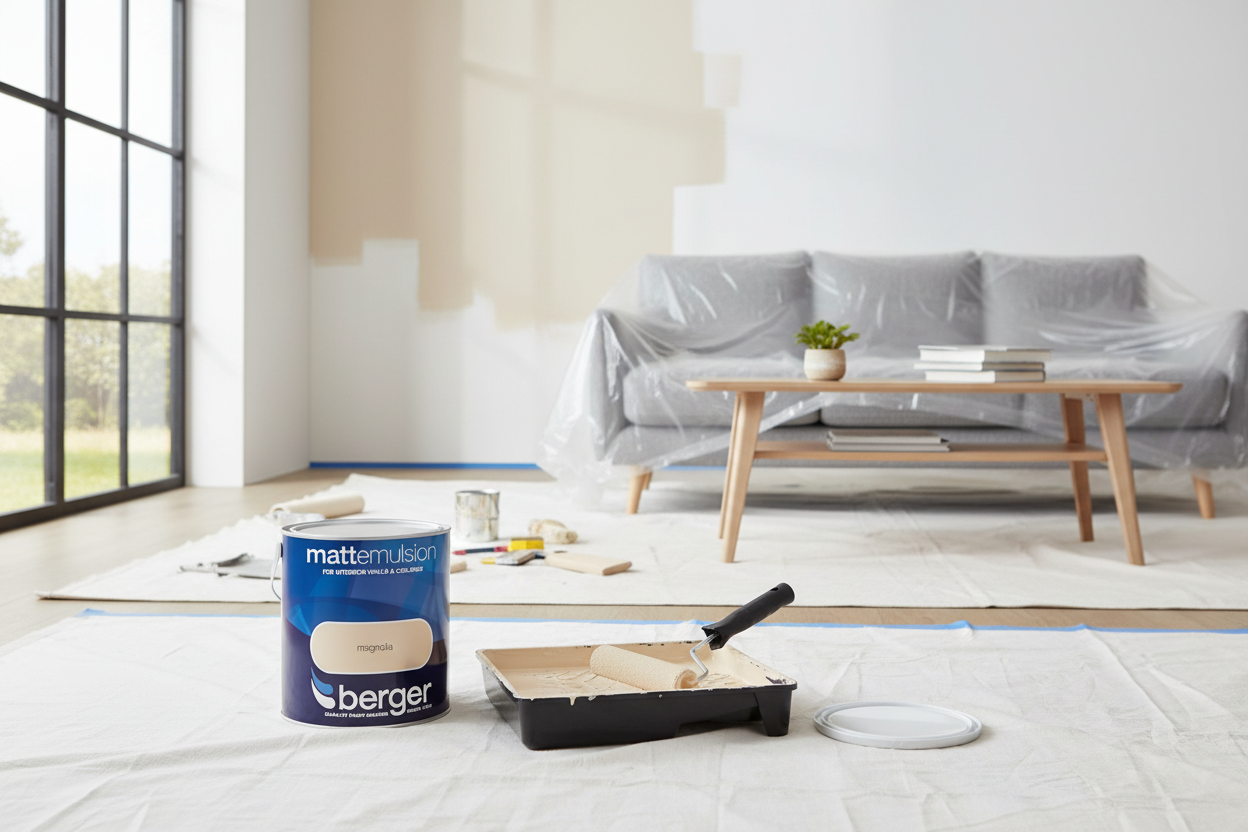 Berger Vinyl Matt Paint | Magnolia | 1 x 2.5L