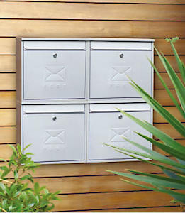 Sterling White Elegance Post Box