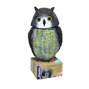 The Big Cheese Wind-Action Owl Realistic, Humane Decoy Deterrent